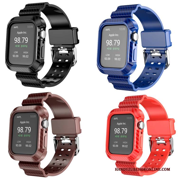 Hülle Apple Watch Series 3 Schutz Faser Blau, Case Apple Watch Series 3
