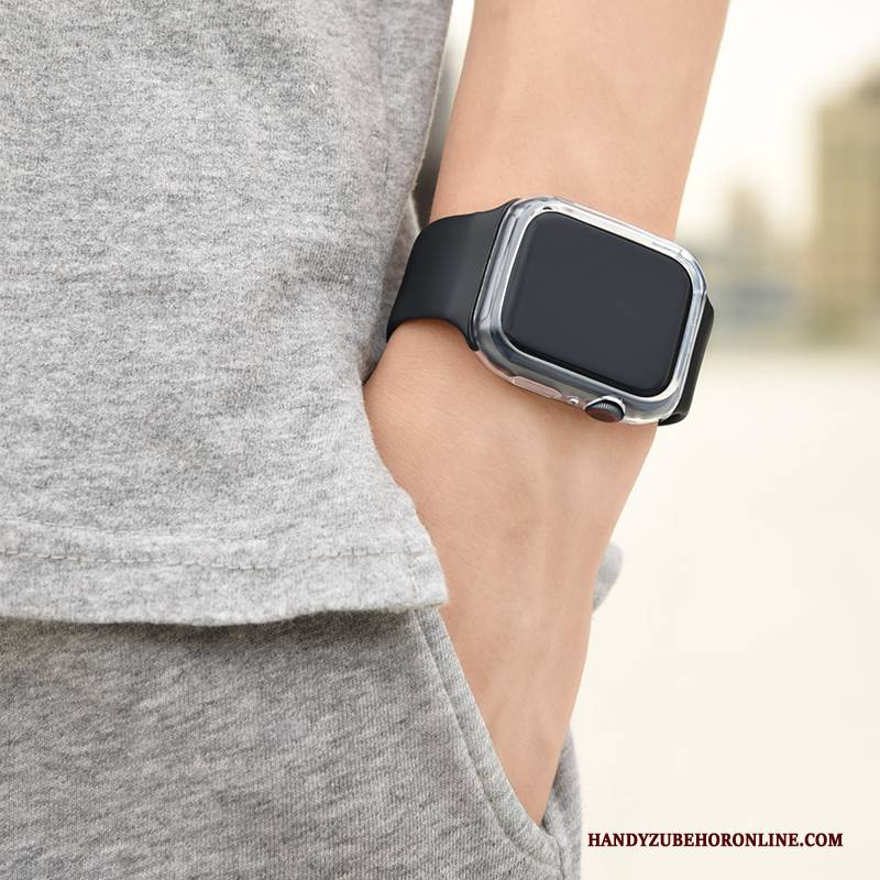 Hülle Apple Watch Series 4 Schutz Trend Persönlichkeit, Case Apple Watch Series 4 Mode Schwarz Sport