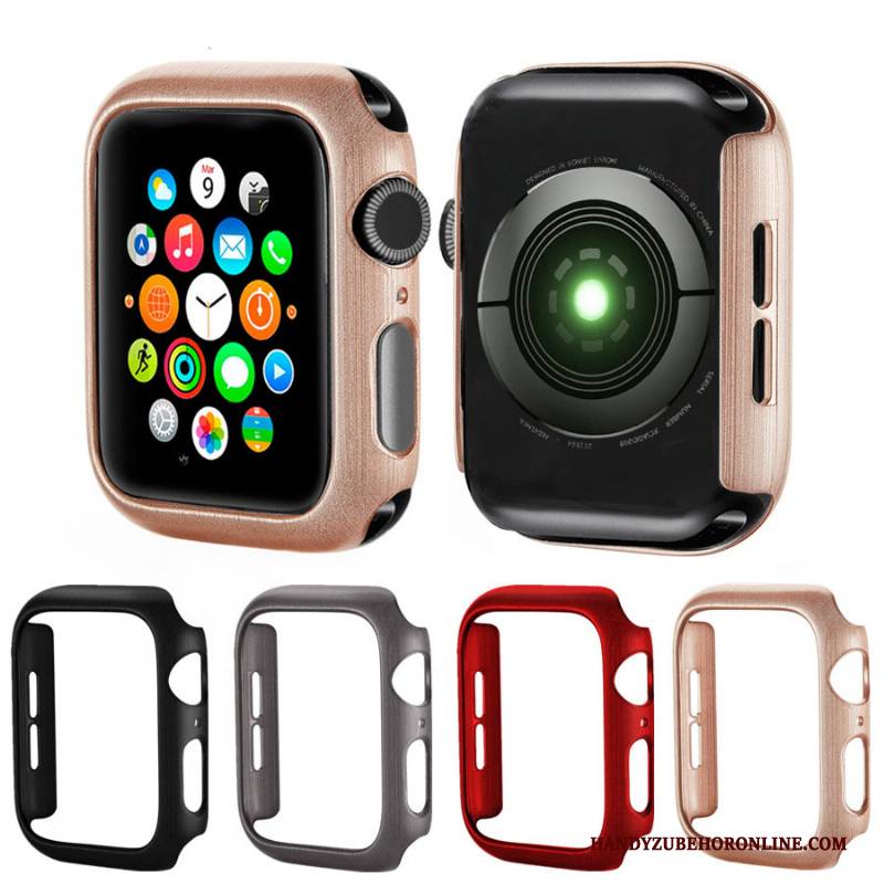 Hülle Apple Watch Series 4 Schutz Zubehör Muster, Case Apple Watch Series 4 Seide Rosa
