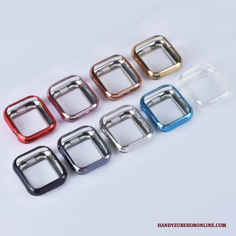 Hülle Apple Watch Series 5 Weiche Schlank Überzug, Case Apple Watch Series 5 Schutz Rot Transparent
