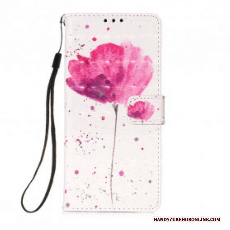Hülle Flip Case Für Moto G50 Aquarellmohn