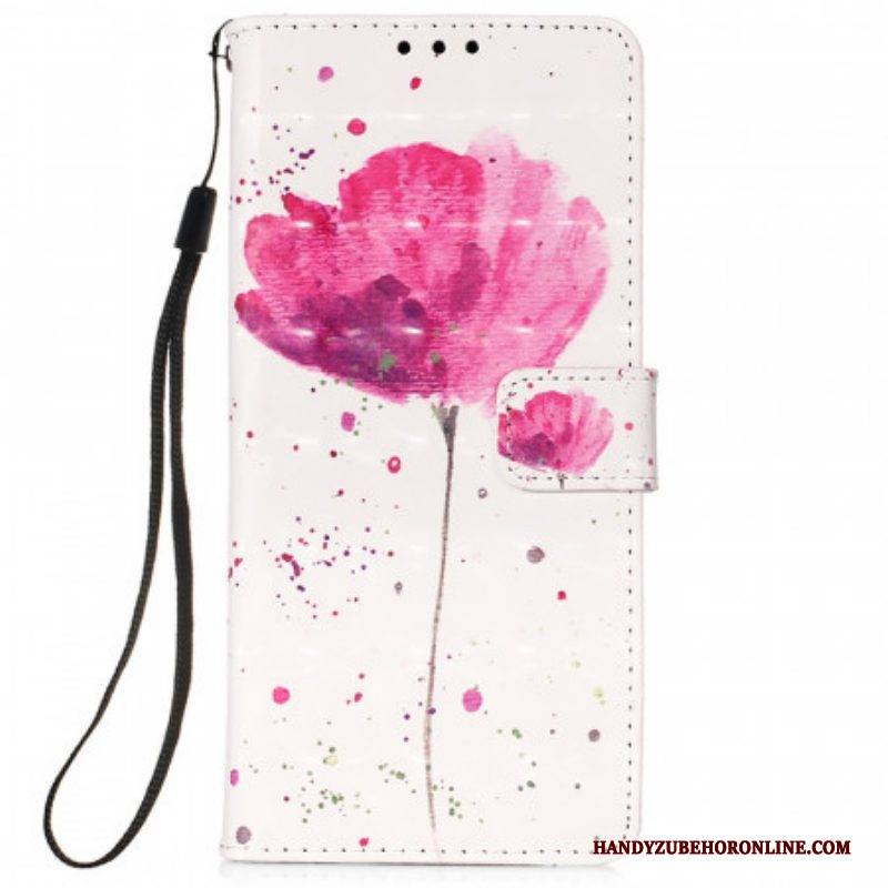 Hülle Flip Case Für Xiaomi Redmi Note 11 Pro Plus 5G Aquarellmohn