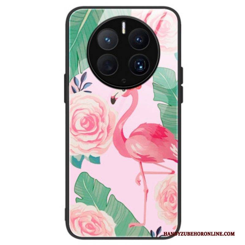 Hülle Für Huawei Mate 50 Pro Flamingo-hartglas