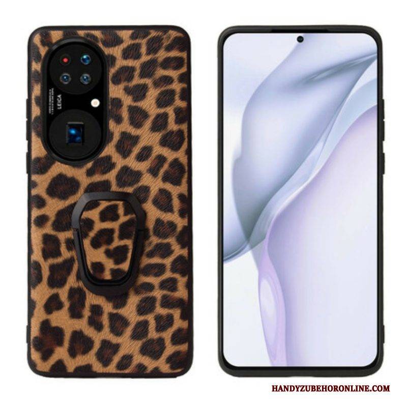 Hülle Für Huawei P50 Pro Ringhalterung Im Leoparden-stil