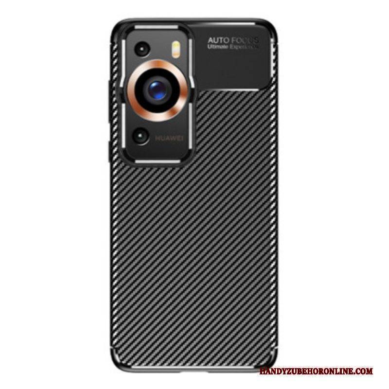 Hülle Für Huawei P60 Pro Flexible Kohlefaser