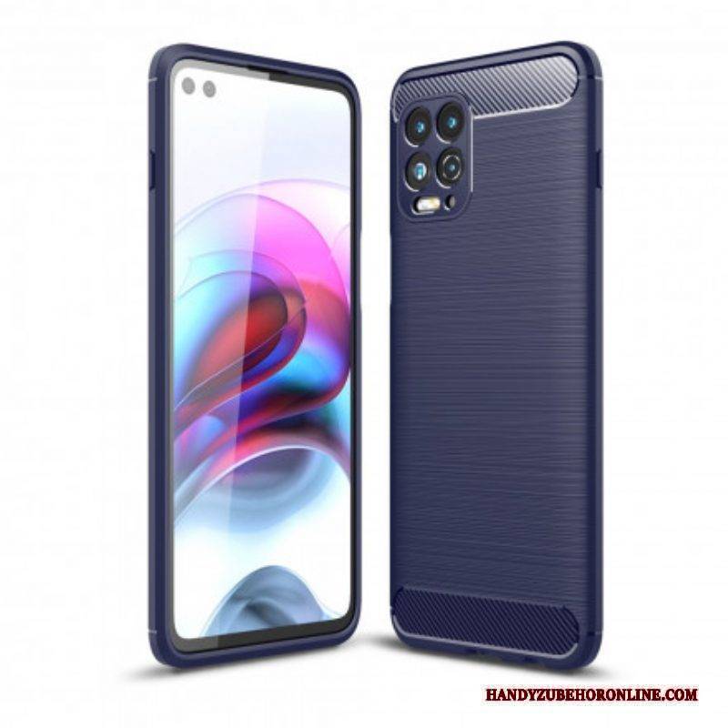 Hülle Für Moto G100 Gebürstete Kohlefaser