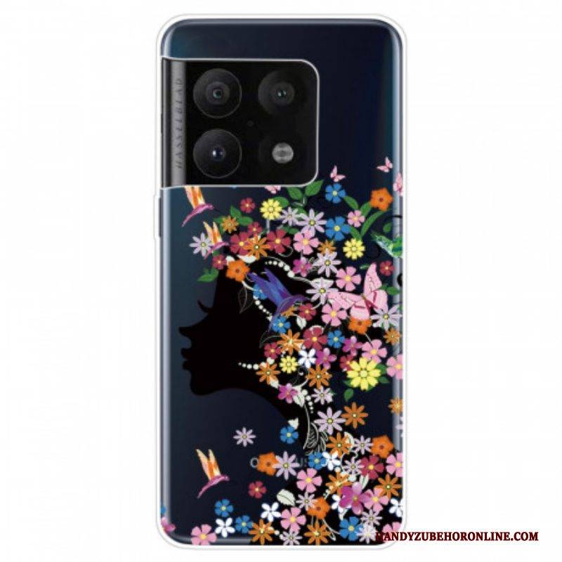 Hülle Für OnePlus 10 Pro 5G Hübscher Blumenkopf
