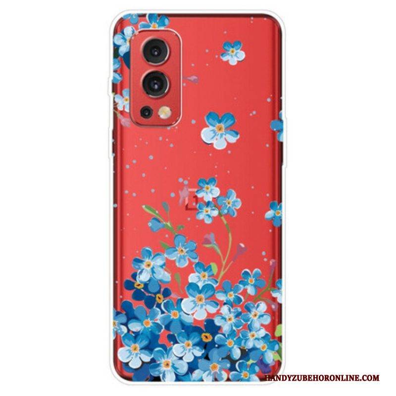 Hülle Für OnePlus Nord 2 5G Blaue Blumen