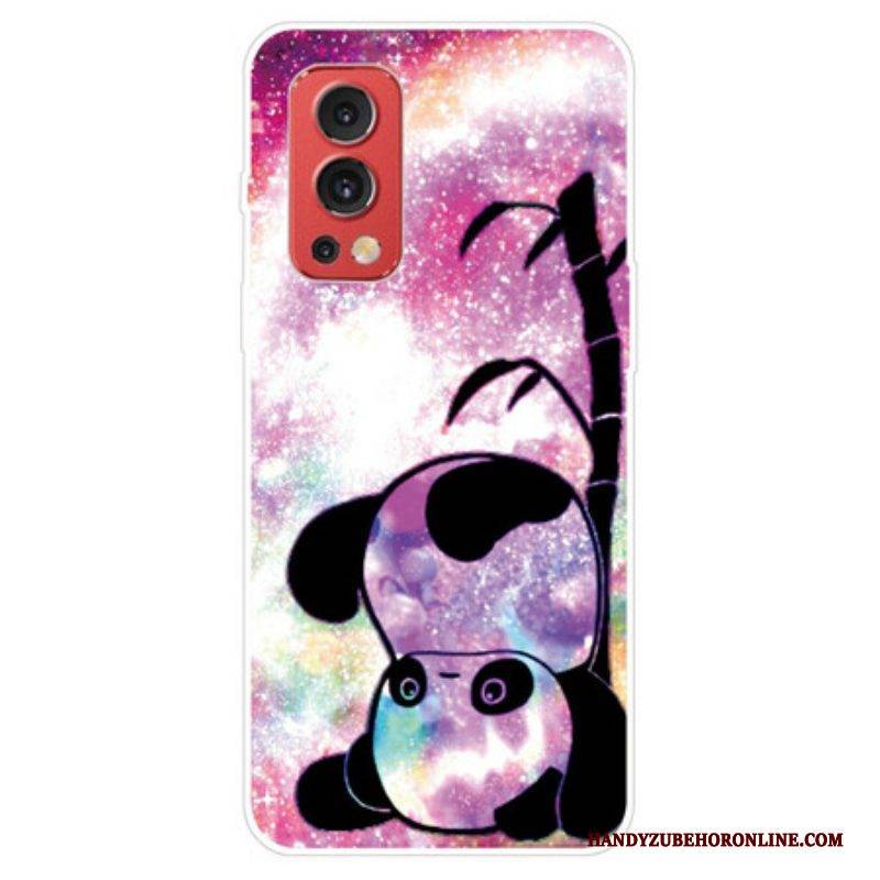 Hülle Für OnePlus Nord 2 5G Panda Und Bambus