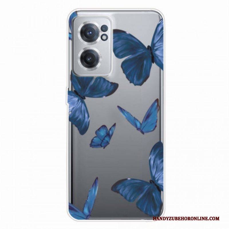 Hülle Für OnePlus Nord CE 2 5G Dunkle Schmetterlinge
