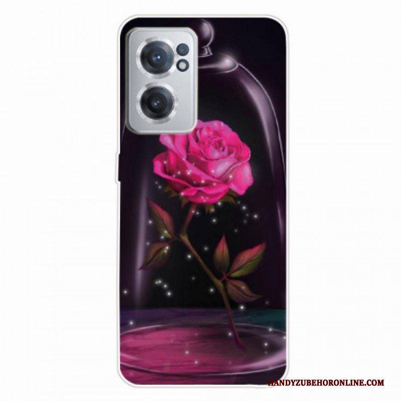 Hülle Für OnePlus Nord CE 2 5G Rose Unter Glas
