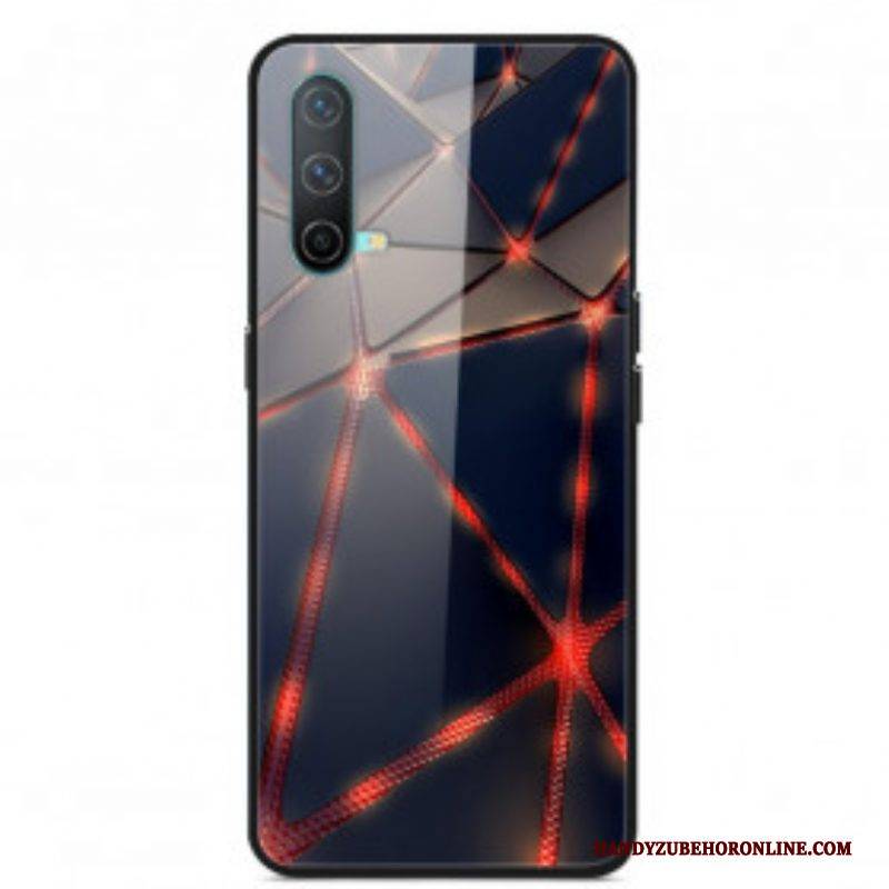 Hülle Für OnePlus Nord CE 5G Red Ray Gehärtetes Glas