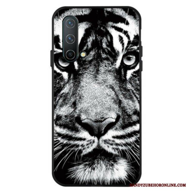 Hülle Für OnePlus Nord CE 5G Schwarz-weißer Tiger