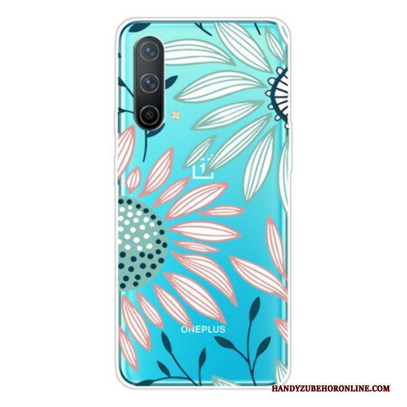 Hülle Für OnePlus Nord CE 5G Transparente Eine Blume