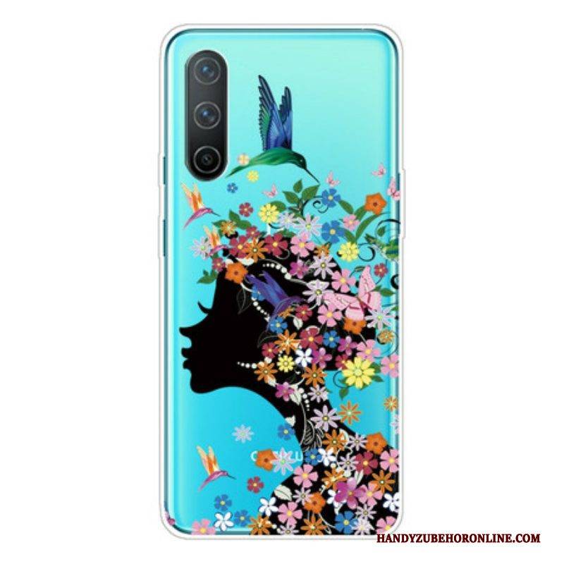 Hülle Für OnePlus Nord CE 5G Transparentes Blumiges Haar