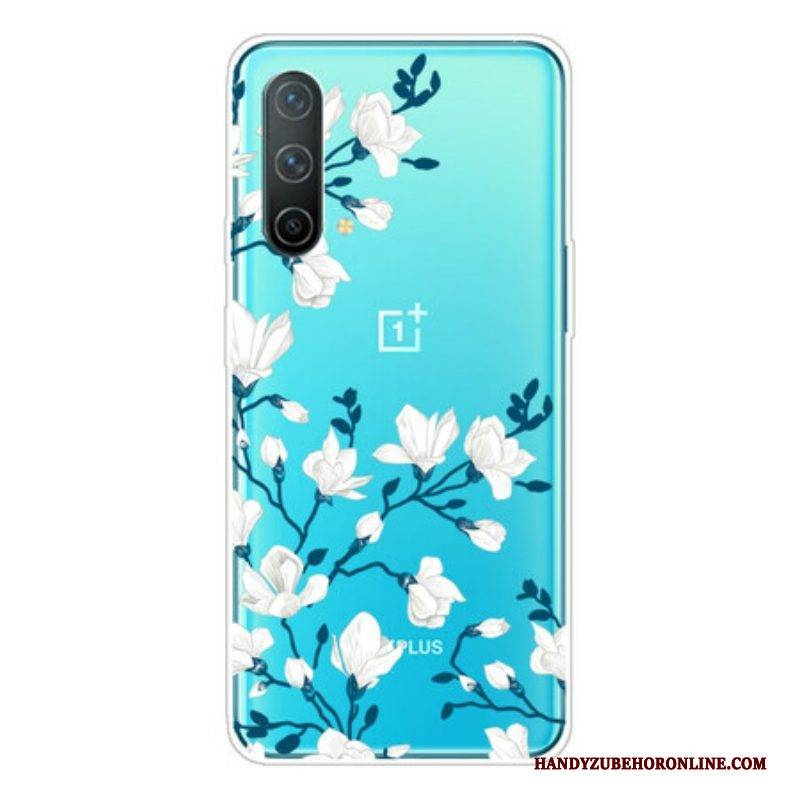 Hülle Für OnePlus Nord CE 5G Weiße Blumen