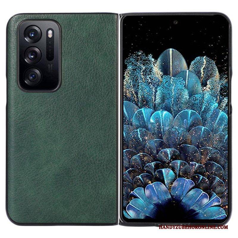 Hülle Für Oppo Find N Litschi-leder-stil