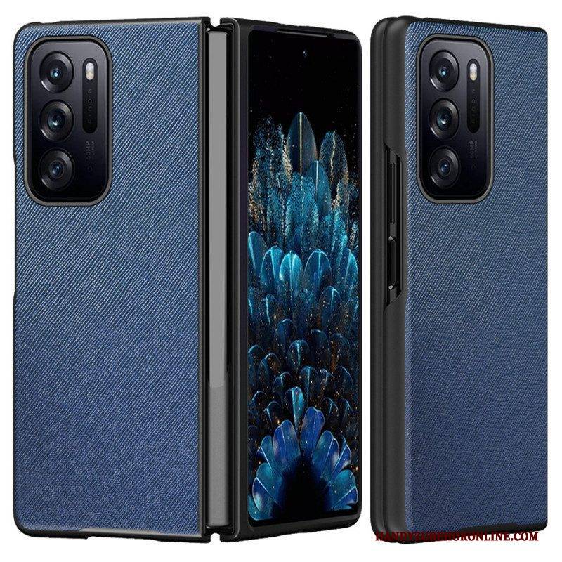 Hülle Für Oppo Find N Strukturiertes Lederdesign
