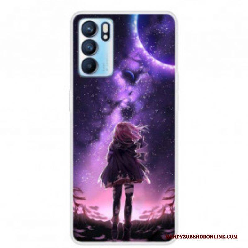 Hülle Für Oppo Reno 6 5G Magischer Vollmond