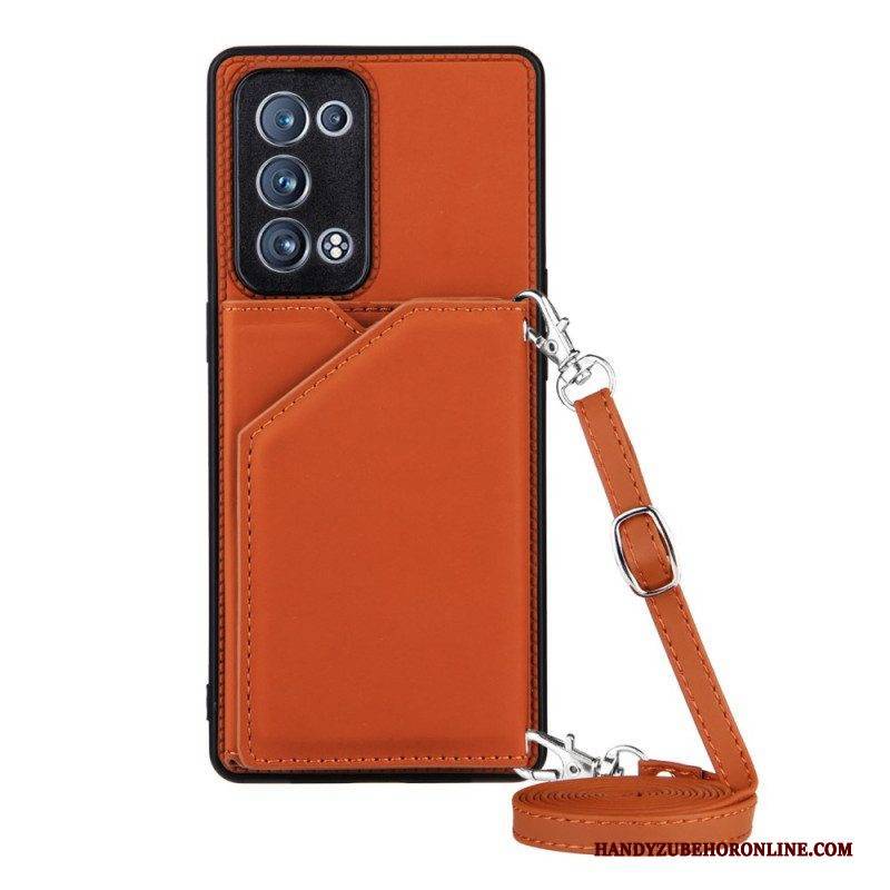 Hülle Für Oppo Reno 6 Pro 5G Kartenhalter Und Schultergurt