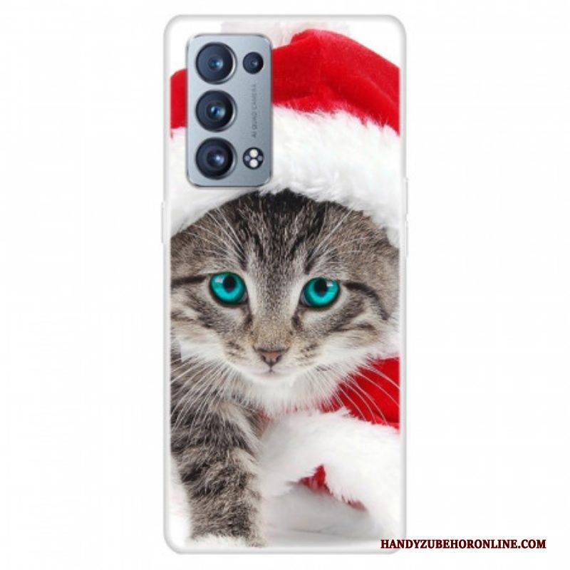 Hülle Für Oppo Reno 6 Pro 5G Weihnachtskätzchen