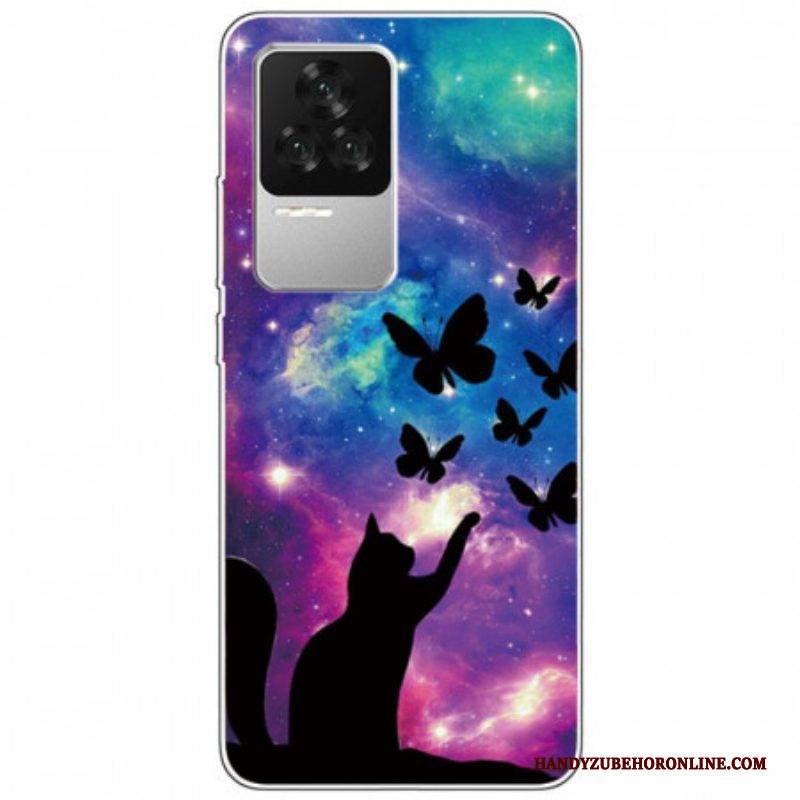 Hülle Für Poco F4 Space Cat Silikon