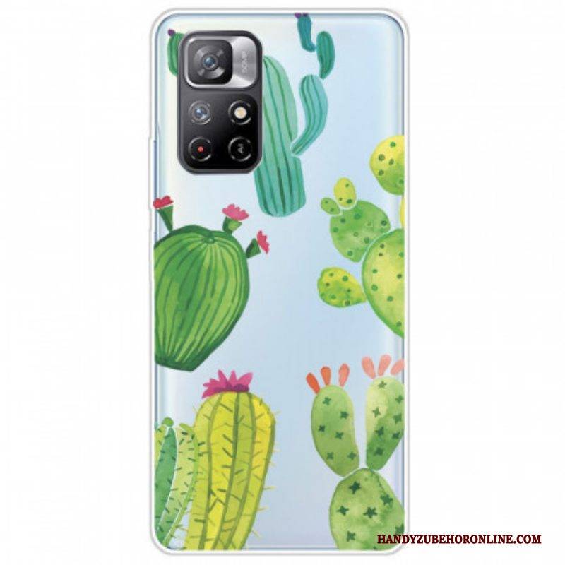 Hülle Für Poco M4 Pro 5G Aquarellkakteen