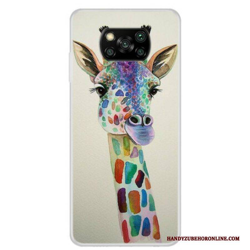 Hülle Für Poco X3 / X3 Pro / X3 NFC Bunte Giraffe