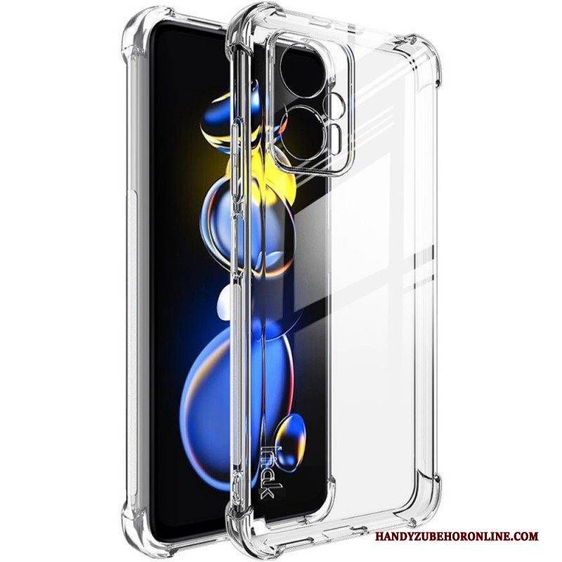Hülle Für Poco X4 GT Transparent Mit Imak Displayschutzfolie