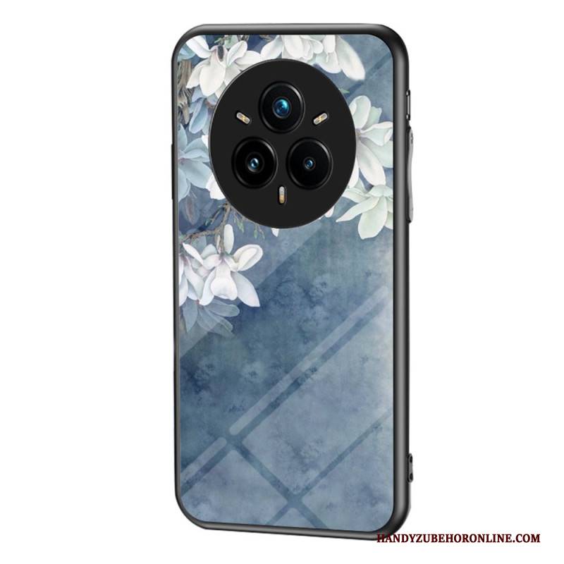 Hülle Für Realme 14 Pro Plus 5g Blumenmuster Aus Gehärtetem Glas