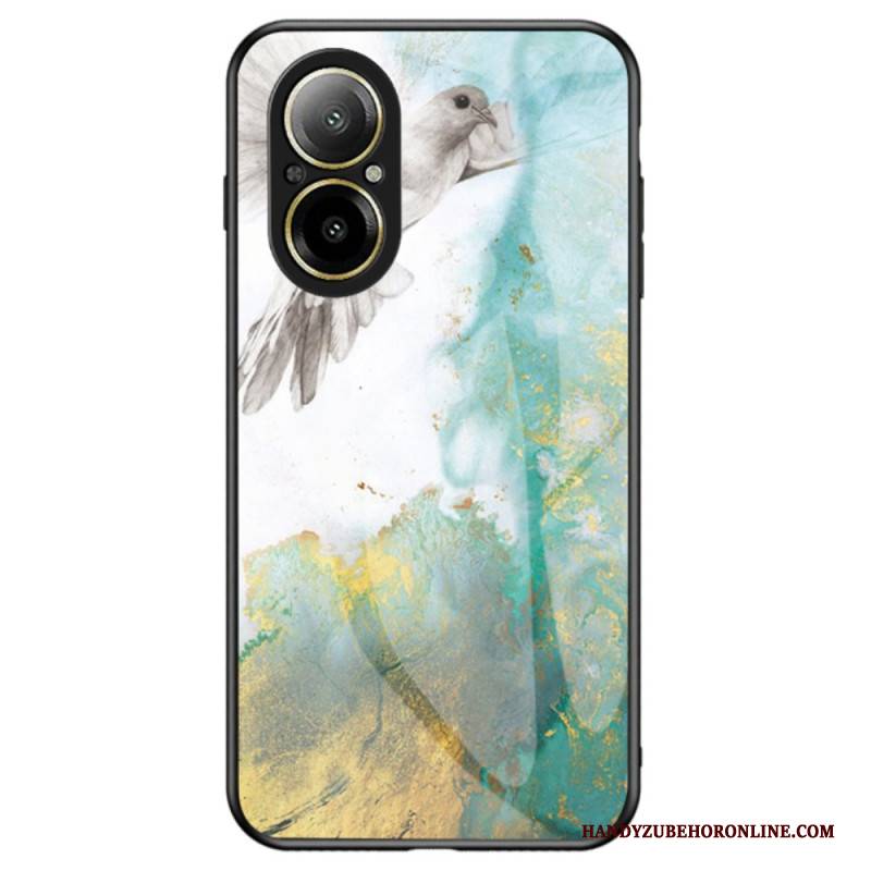 Hülle Für Realme C67 Gehärtetes Glas Mit Marmormuster