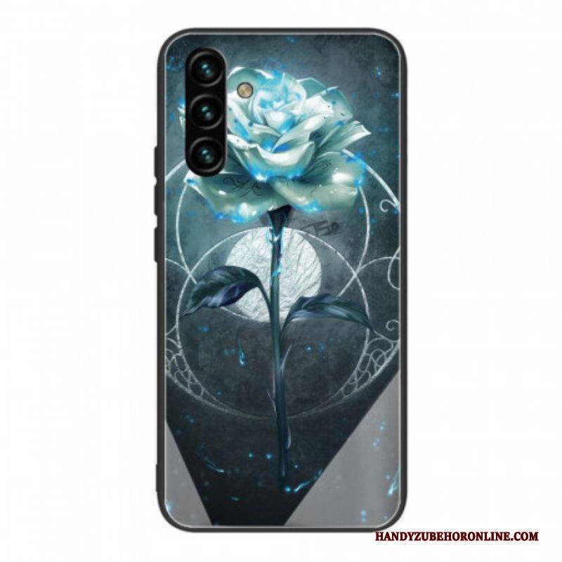 Hülle Für Samsung Galaxy A13 5G / A04s Roségrünes Gehärtetes Glas