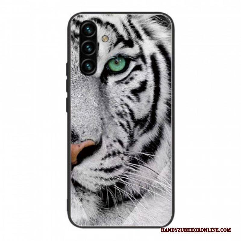 Hülle Für Samsung Galaxy A13 5G / A04s Tiger-gehärtetes Glas