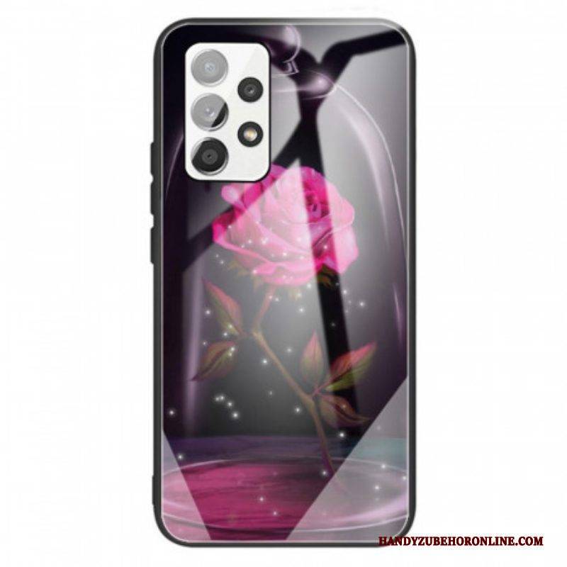 Hülle Für Samsung Galaxy A13 Magisches Rosa Gehärtetes Glas