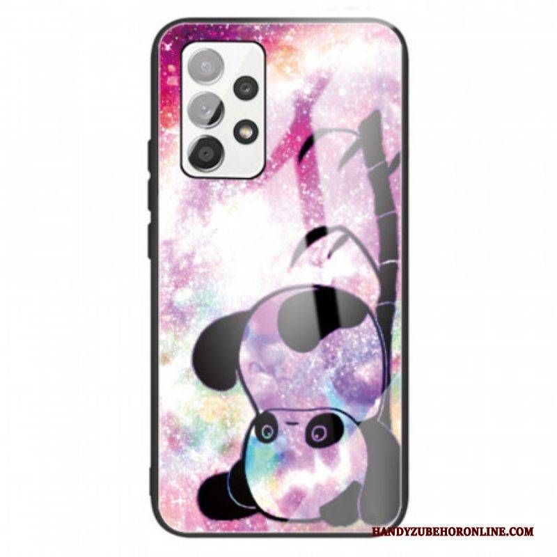 Hülle Für Samsung Galaxy A13 Panda-gehärtetes Glas