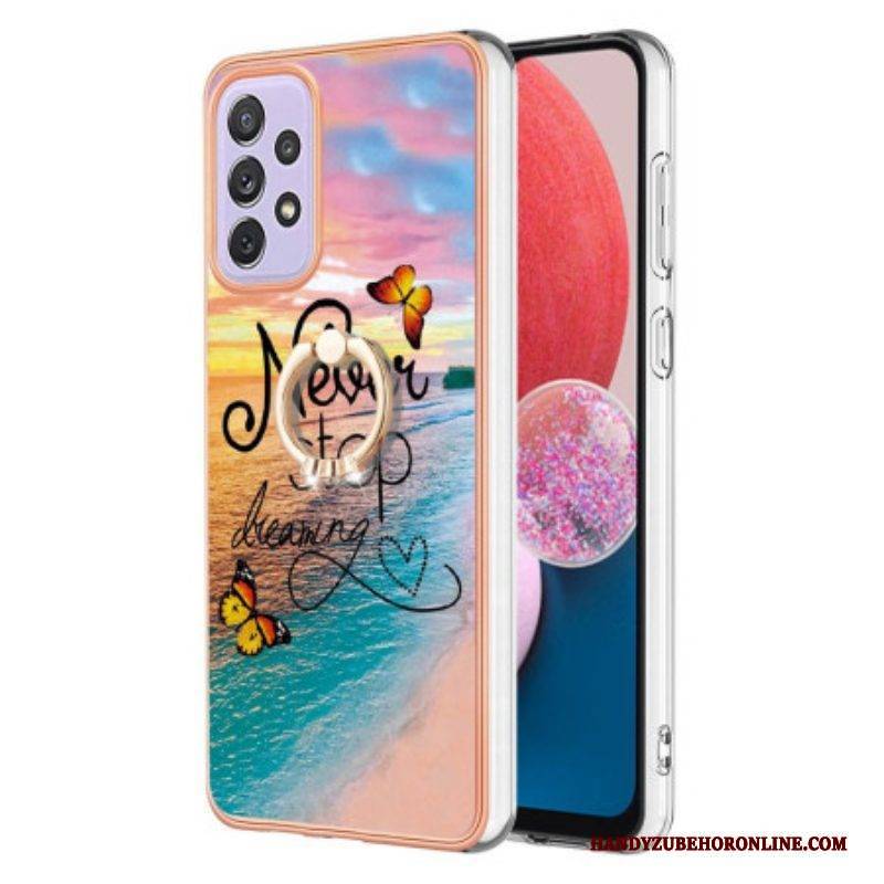 Hülle Für Samsung Galaxy A13 Ring-support Hört Nie Auf Zu Träumen