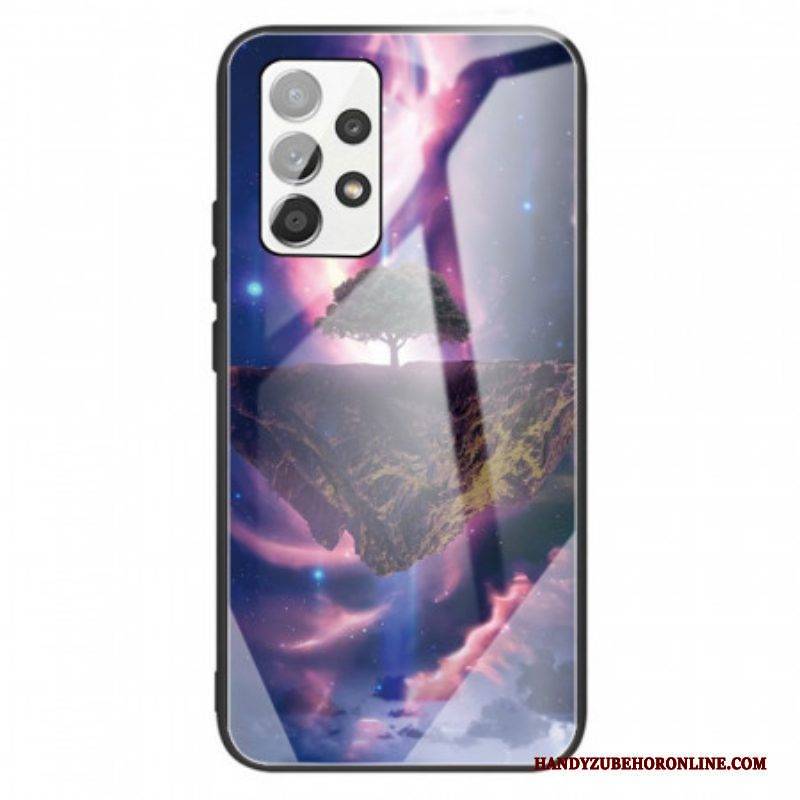 Hülle Für Samsung Galaxy A13 Weltenbaum Aus Gehärtetem Glas