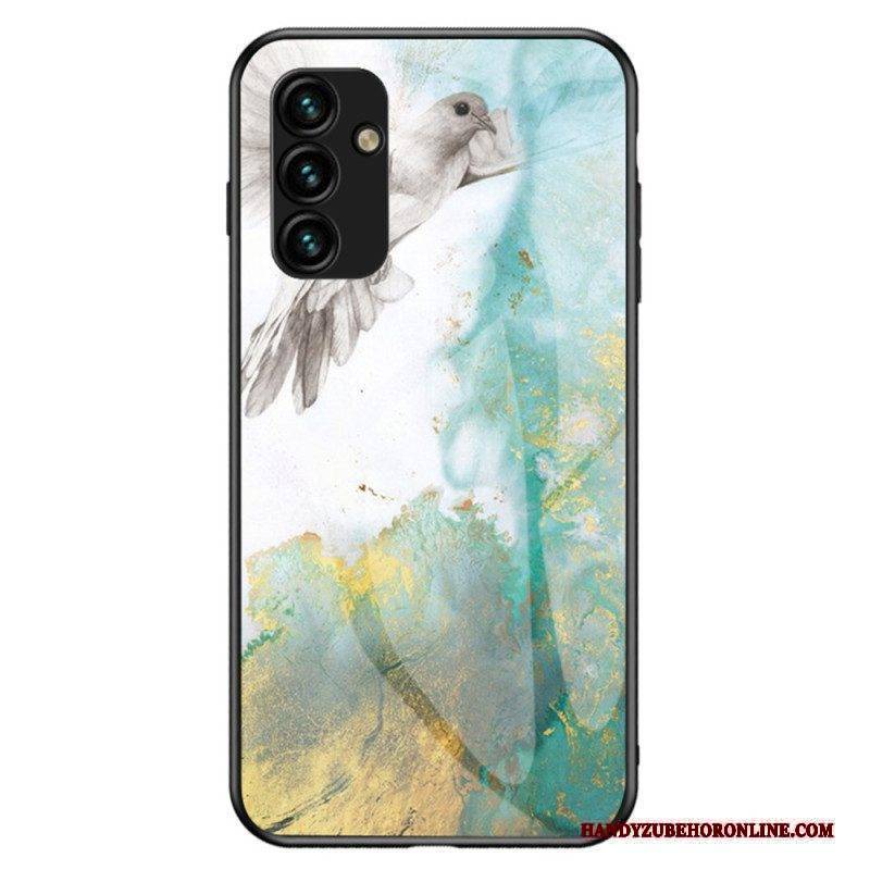 Hülle Für Samsung Galaxy A14 / A14 5G Marmor-gehärtetes Glas
