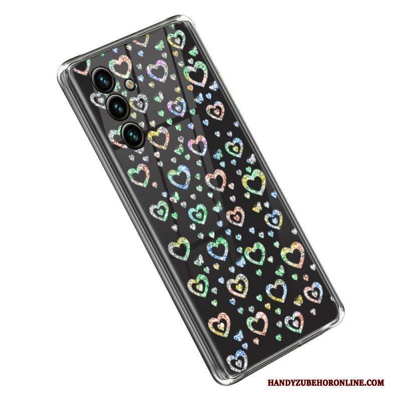 Hülle Für Samsung Galaxy A14 / A14 5G Sterne / Herzen