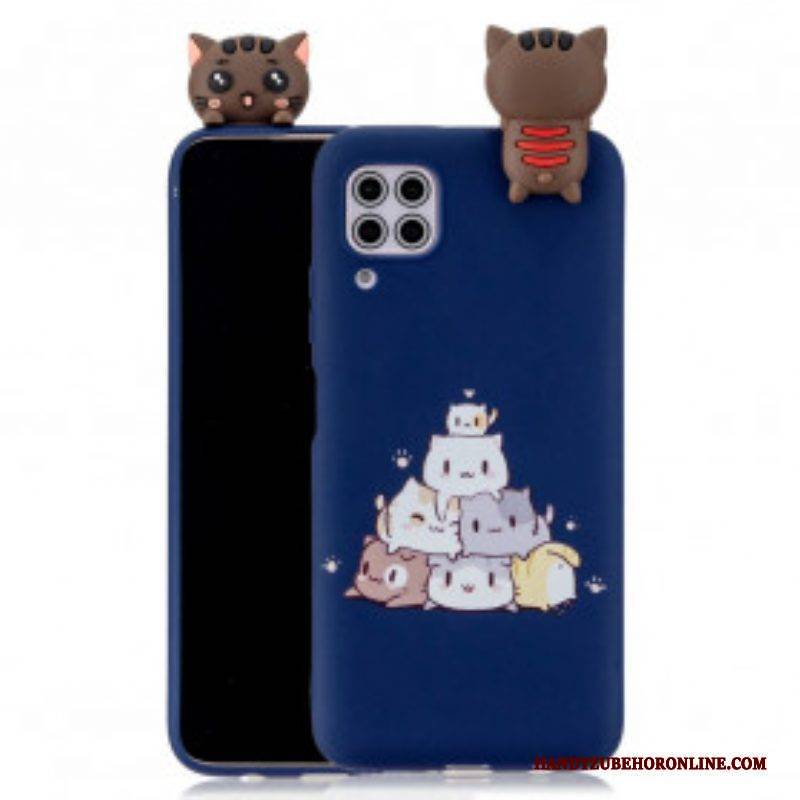 Hülle Für Samsung Galaxy A42 5G Haufen 3d-katzen