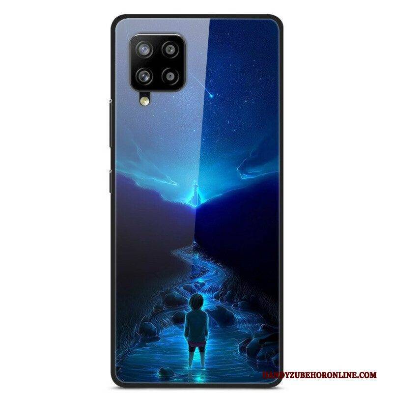 Hülle Für Samsung Galaxy A42 5G Träume Von Planeten Aus Glas Und Silikon