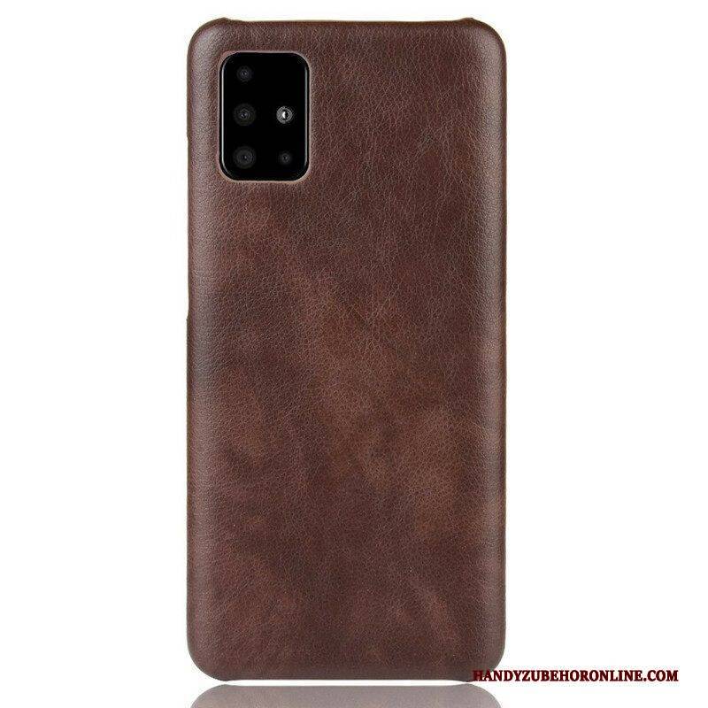 Hülle Für Samsung Galaxy A51 5G Litschi-ledereffekt