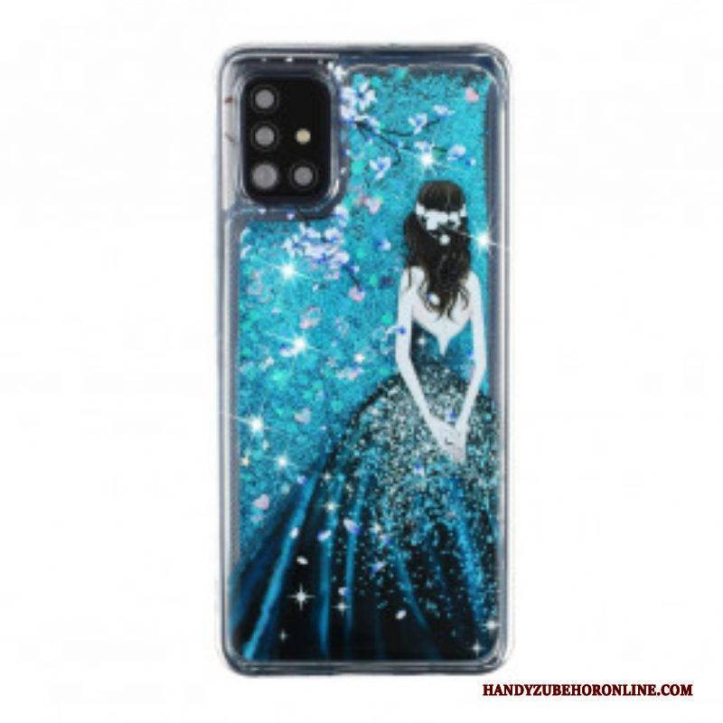 Hülle Für Samsung Galaxy A52 4G / A52 5G / A52s 5G Frau Pailletten