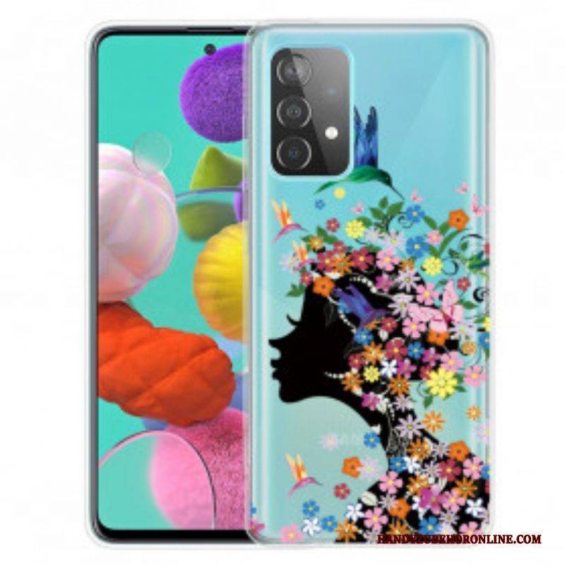 Hülle Für Samsung Galaxy A52 4G / A52 5G / A52s 5G Hübscher Blumenkopf