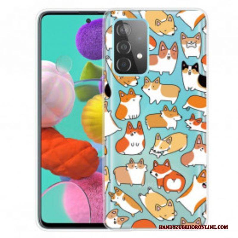 Hülle Für Samsung Galaxy A52 4G / A52 5G / A52s 5G Nahtlose Mehrere Hunde