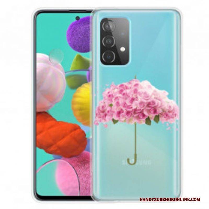 Hülle Für Samsung Galaxy A52 4G / A52 5G / A52s 5G Regenschirm In Rosen