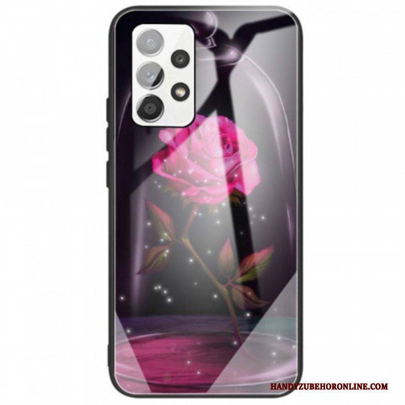 Hülle Für Samsung Galaxy A53 5G Magisches Rosa Gehärtetes Glas