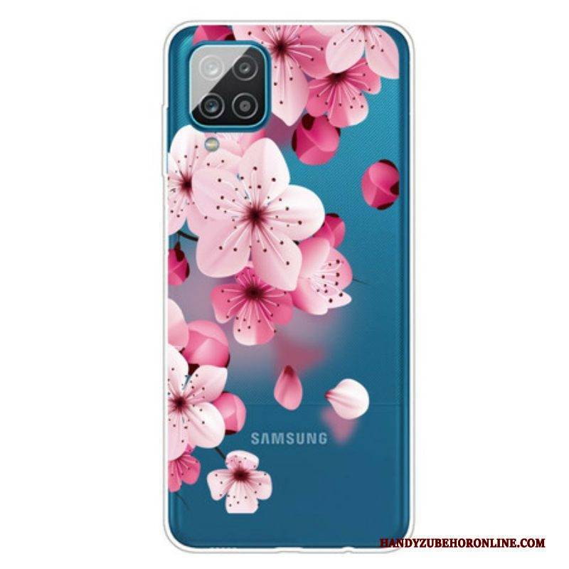 Hülle Für Samsung Galaxy M12 / A12 Kleine Rosa Blumen