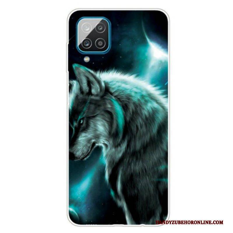 Hülle Für Samsung Galaxy M12 / A12 Königlicher Wolf