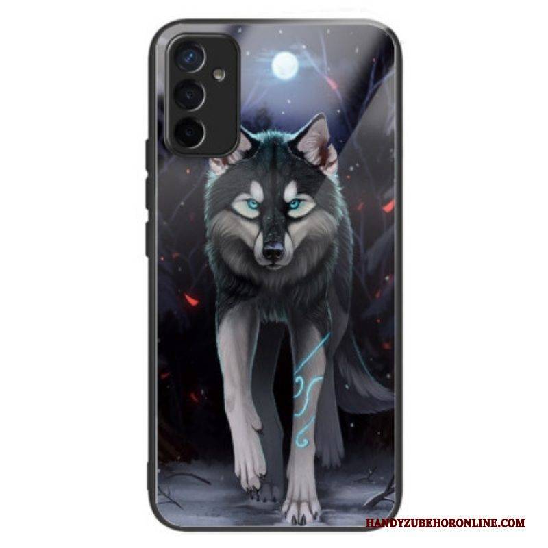 Hülle Für Samsung Galaxy M13 Wolf Aus Gehärtetem Glas